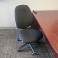 Black Fabric Office Meeting Task Chair w/o Arms